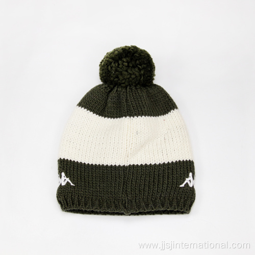 Knitted Panel Unisex Hat